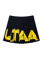 UTAA Helix String Pleats Skirt : Black
