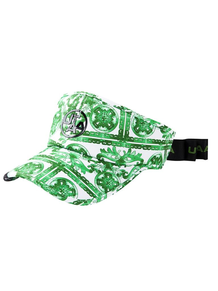 UTAA Sequence Baroque Graphic Tie Sun Visor : Women's Green