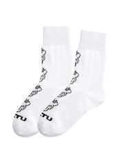 UTAA Crown Panther Socks : White