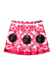 UTAA Sequence Baroque Graphic Pleats Skirt : Pink