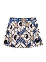 UTAA APEX Chain Baroque Pleats Skirt : Blue
