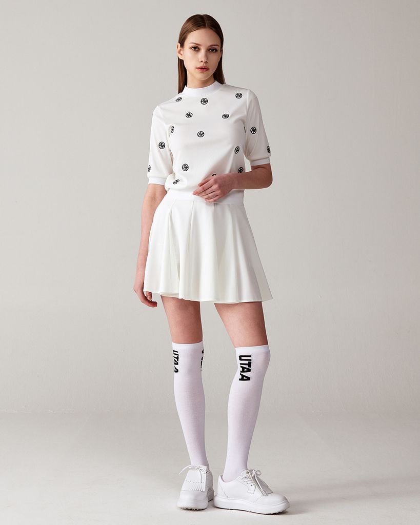 UTAA Logo Splash Sleeve T-Shirt : Women's White