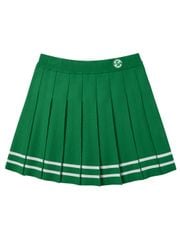 UTAA Classy Stripe Knit Flare Skirt : Women's Green