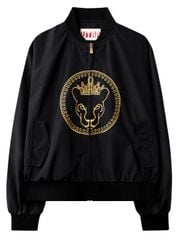 UTAA Gilt Ring Crown Panther Windbreaker Jumper : Women's Black