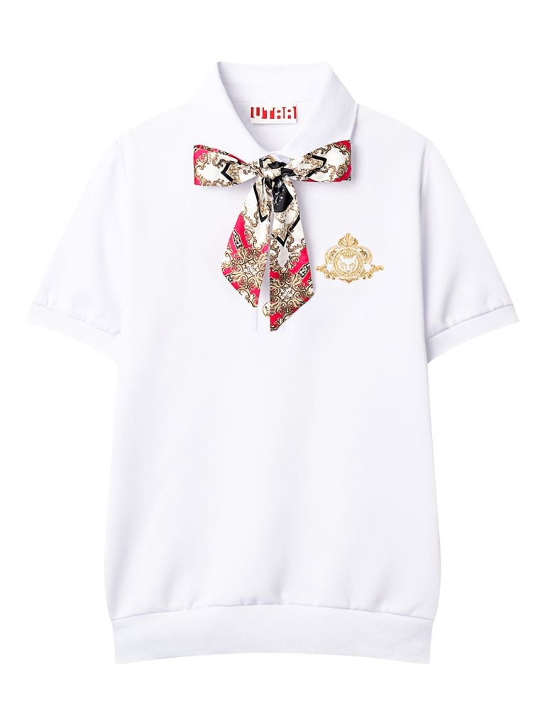 UTAA APEX Chain Baroque Frontier Tie PK T-shirt : Women's Pink