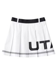 UTAA Logo Scudo Pattern Short Skirt : Women's White