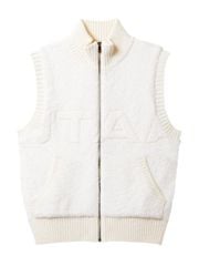 UTAA Stitch Logo Knit Vest : Women's White