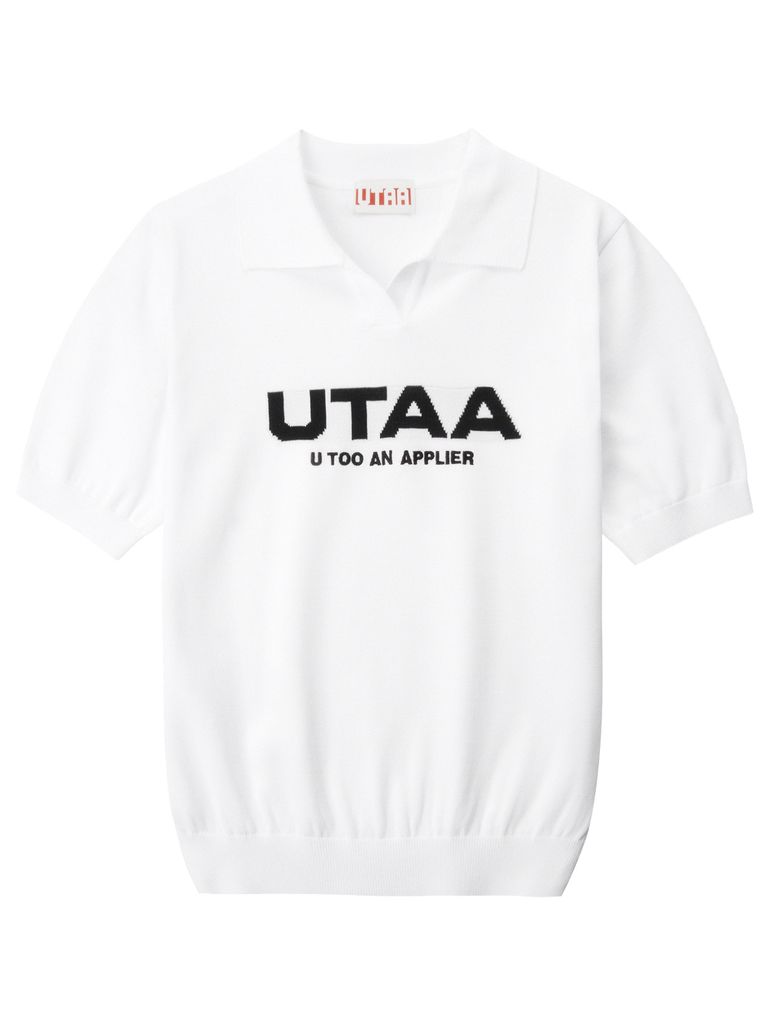 UTAA Putt Logo Knit PK T-Shirts : Men's White