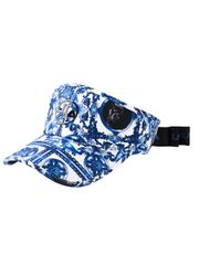 UTAA Sequence Baroque Graphic Tie Sun Visor : Women's Blue