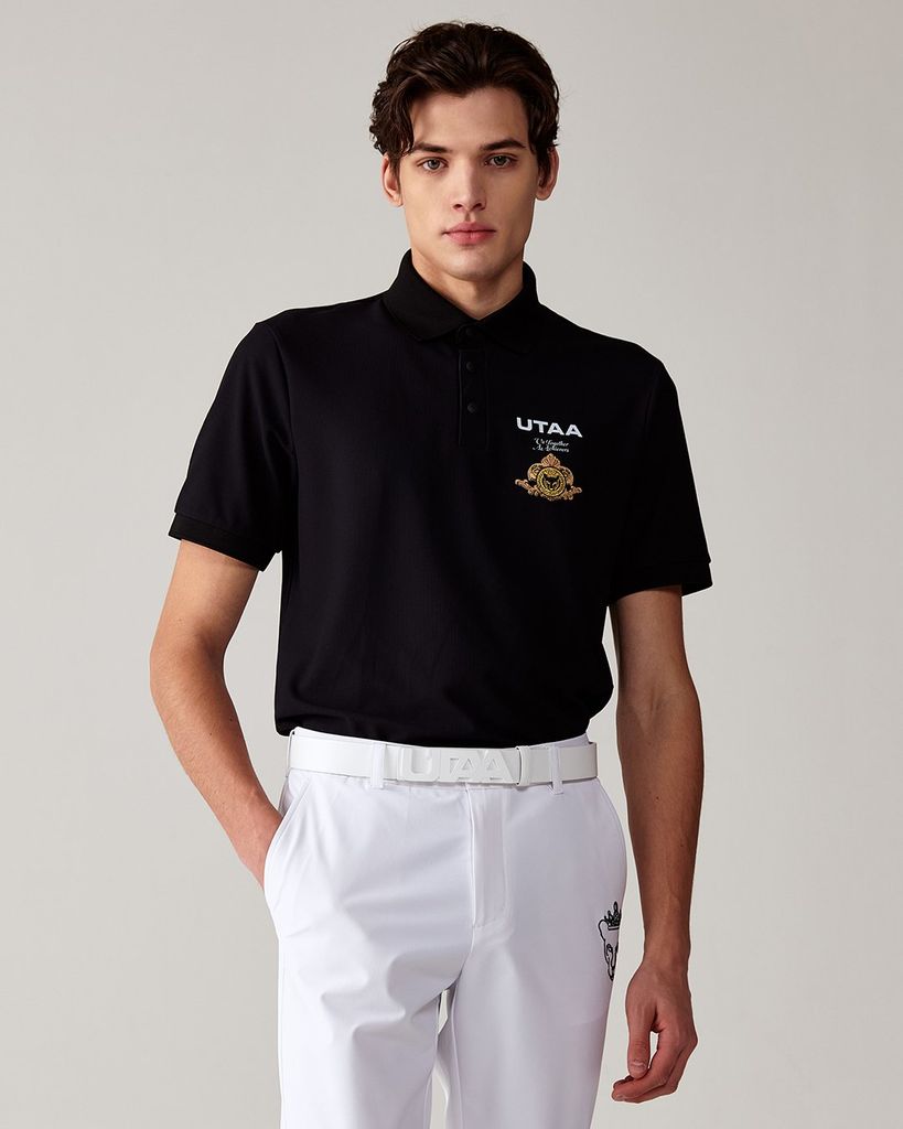 UTAA Golden Crown Ring Panther Compact PK T-shirt : Men's Black