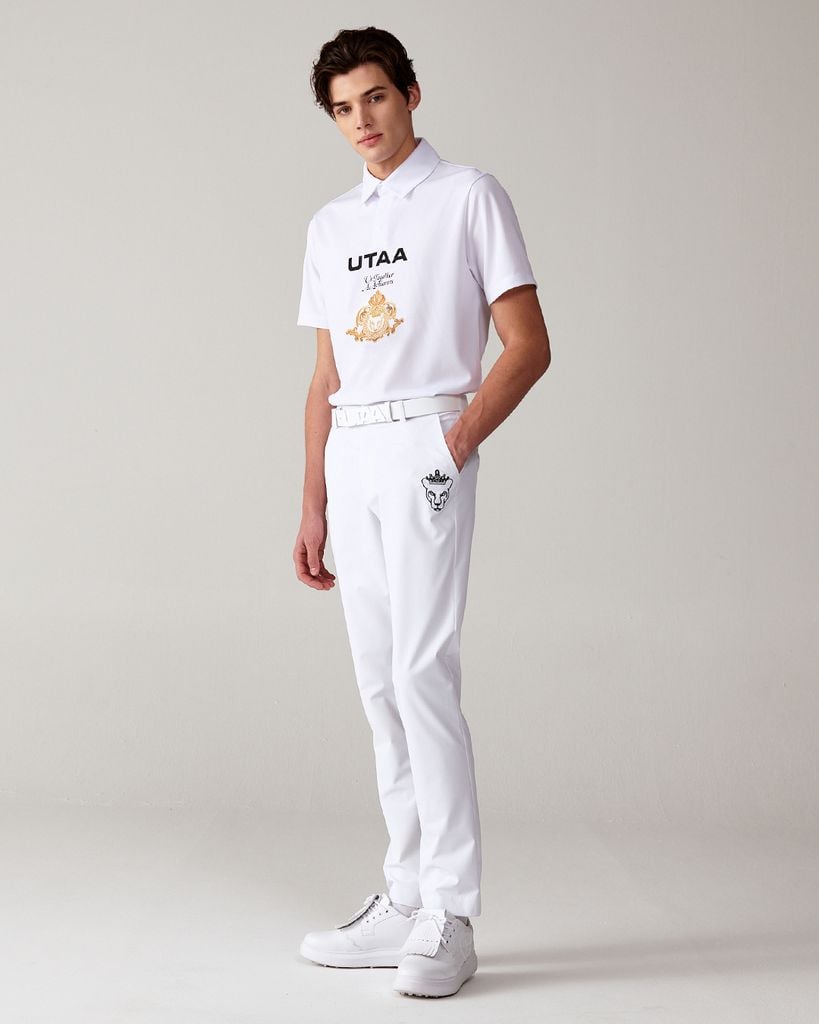 UTAA Golden Crown Ring Panther State PK T-shirt : Men's White