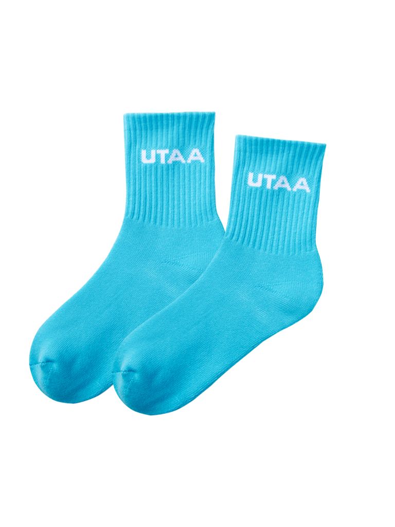 UTAA Simple Logo Socks : Women's Mint