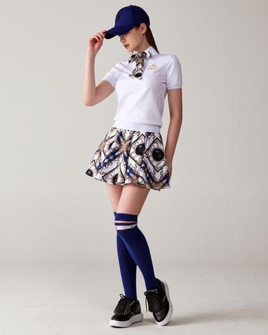 UTAA APEX Chain Baroque Frontier Tie PK T-shirt : Women's Blue
