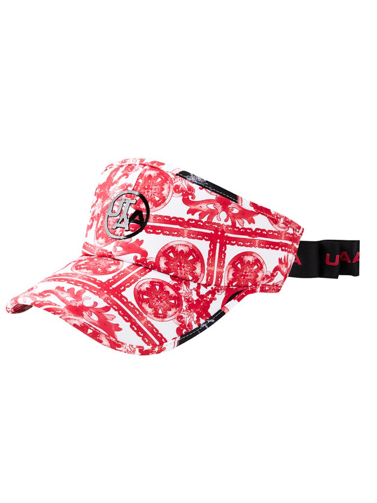 UTAA Sequence Baroque Graphic Tie Sun Visor : Women's Pink