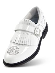 UTAA Enamel Derby Punching Golf Sneakers : Women's White