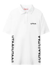 UTAA Diagonal Symbol Line PK T-shirt : Men's White