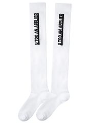 UTAA Logo Knee Socks : White