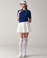 UTAA Dentelle Collar Scasi Knit : Women's Navy