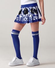 UTAA Sequence Baroque Graphic Pleats Skirt : Blue
