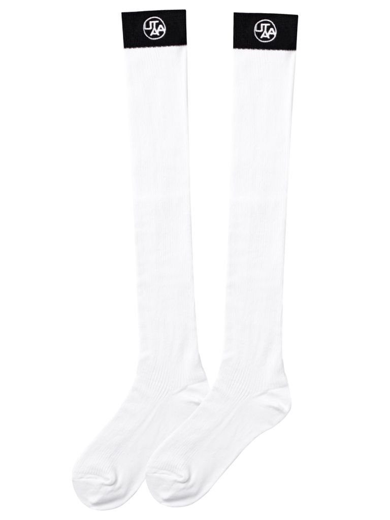UTAA Symbol Color Knee Socks : Women's White