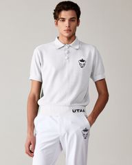 UTAA Crown Panther Wappen Classical PK Knit : Men's White