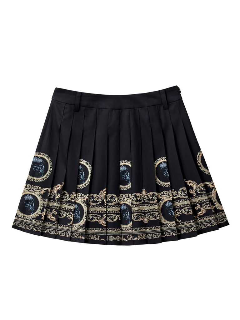 UTAA Gold Empire Pleats Skirt