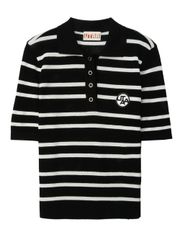 UTAA Putt Stripe Knit PK T-Shirts : Women's Black