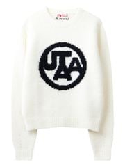 UTAA Neon Color Pop Knit Pullover : Women's White