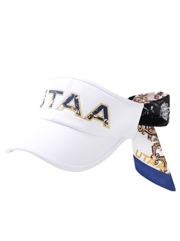 UTAA APEX Chain Baroque Frontier Ribbon Sun Visor : Women's Blue