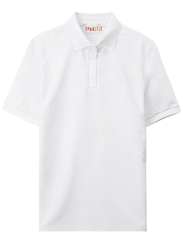 UTAA Logo Drop PK T-Shirts : Men's White