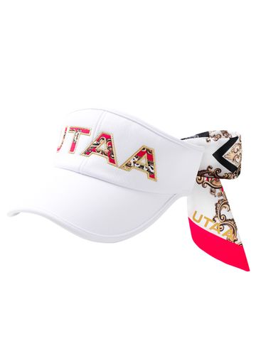 UTAA APEX Chain Baroque Frontier Ribbon Sun Visor : Women's Pink