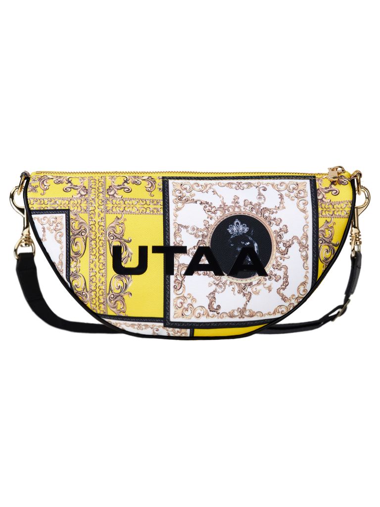 UTAA Neon Baroque Halfmoon Cross Bag : Yellow