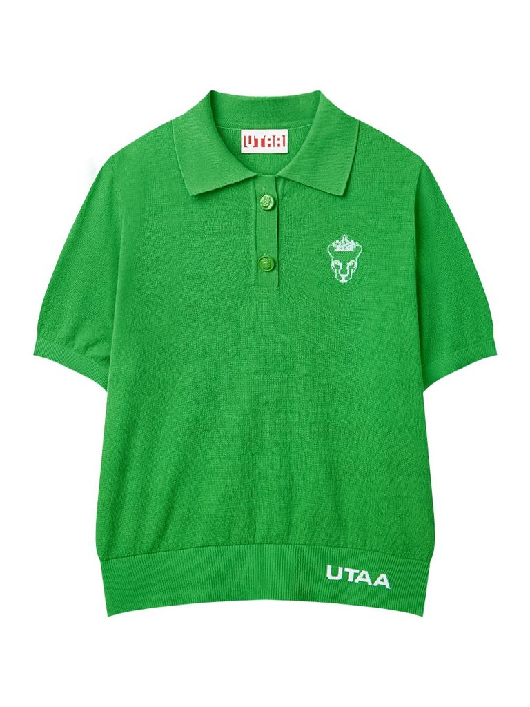 UTAA Crown Panther Wappen Classical PK Knit : Women's Green