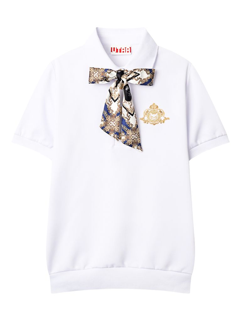 UTAA APEX Chain Baroque Frontier Tie PK T-shirt : Women's Blue