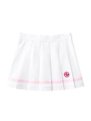 UTAA Dual Tape Mix Flare Skirt : White