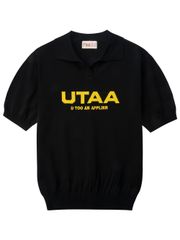 UTAA Putt Logo Knit PK T-Shirts : Men's Black