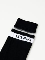 UTAA Passenger Logo Knee Socks : Black