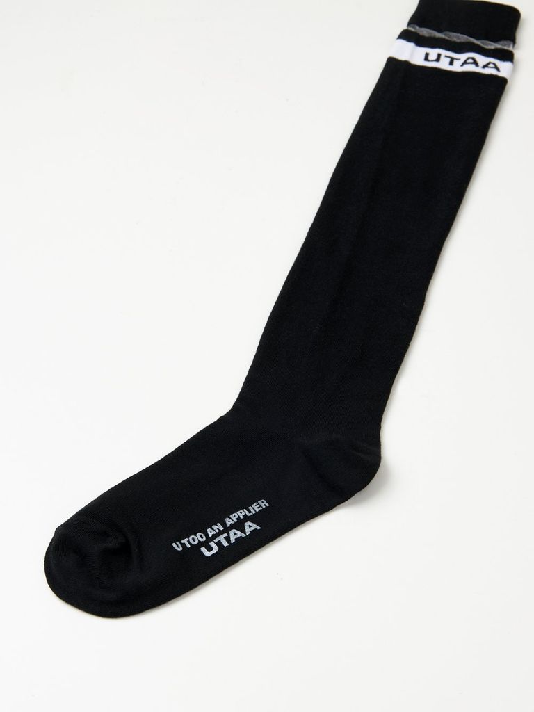 UTAA Passenger Logo Knee Socks : Black