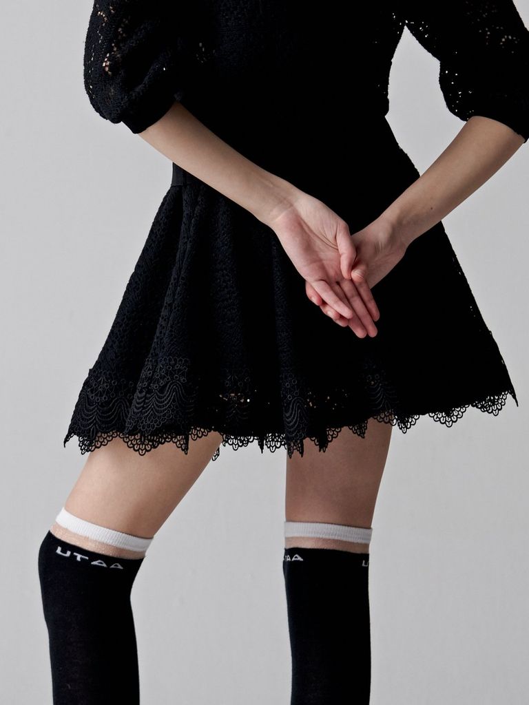 UTAA Passenger Logo Knee Socks : Black
