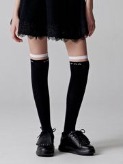 UTAA Passenger Logo Knee Socks : Black