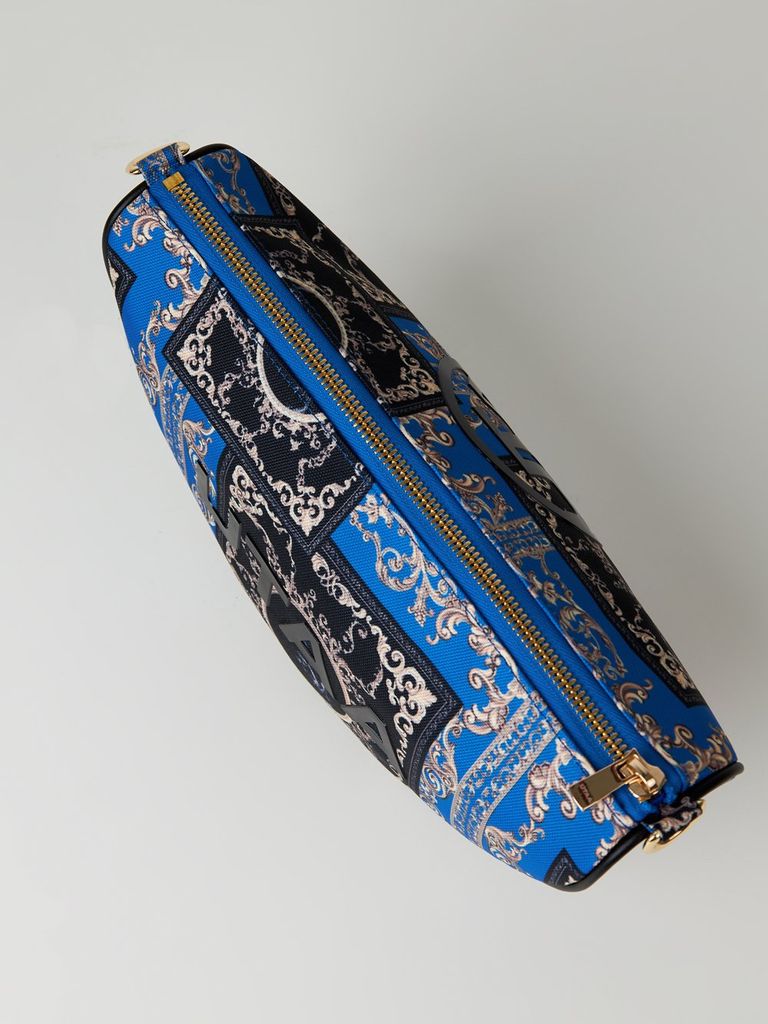 UTAA Neon Baroque Halfmoon Cross Bag : Blue