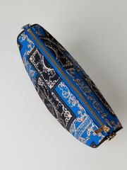UTAA Neon Baroque Halfmoon Cross Bag : Blue