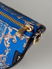 UTAA Neon Baroque Halfmoon Cross Bag : Blue