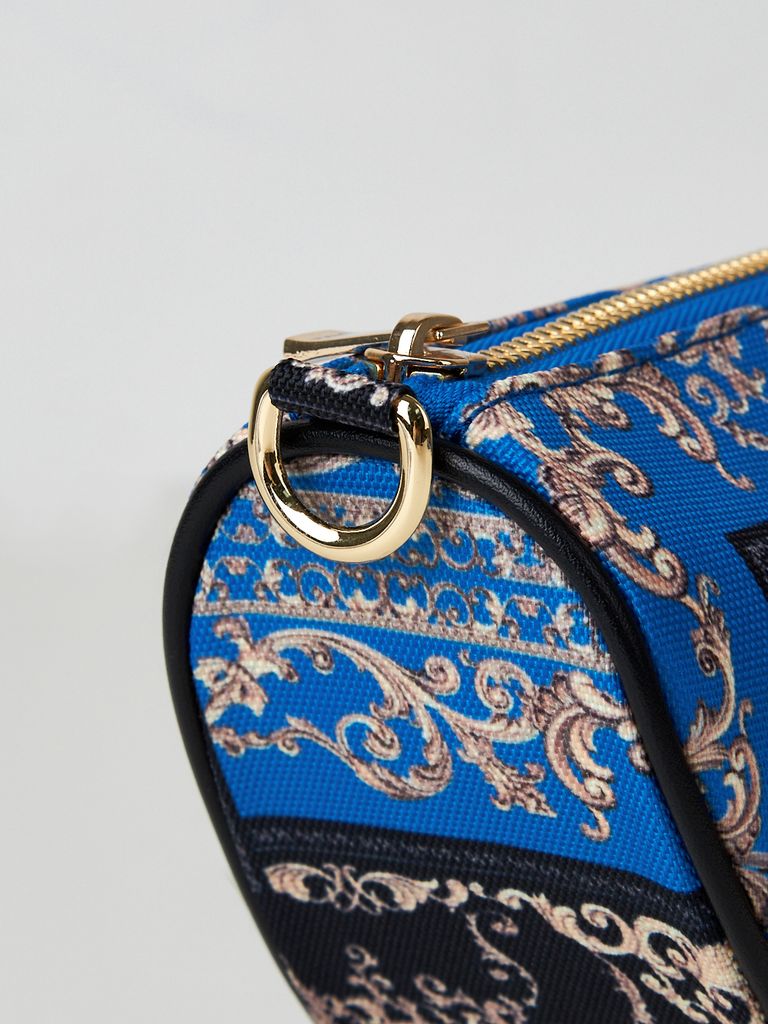 UTAA Neon Baroque Halfmoon Cross Bag : Blue