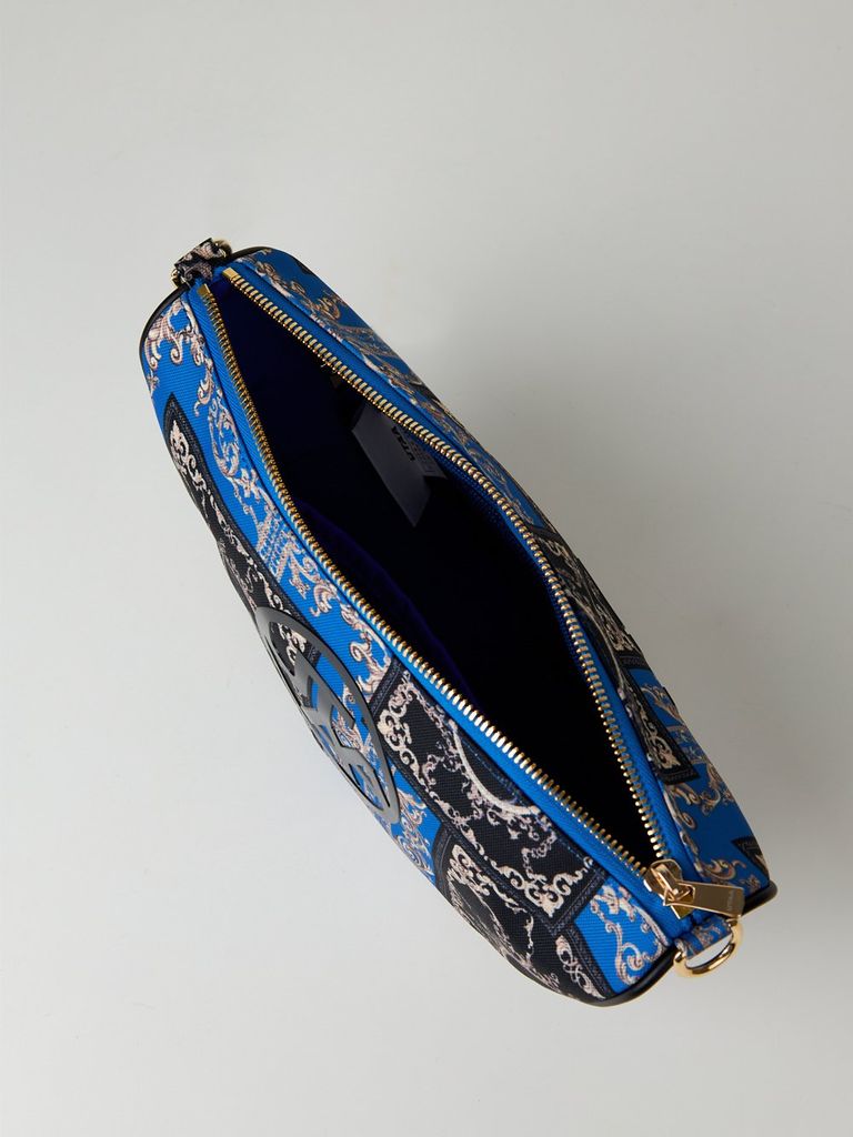 UTAA Neon Baroque Halfmoon Cross Bag : Blue