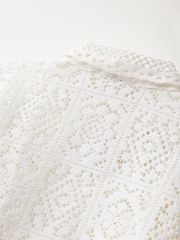 UTAA Pixel Tile Ribbon Lace Sleeve : White