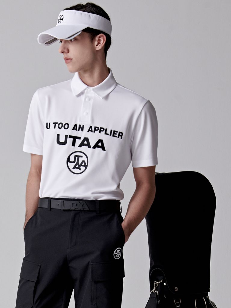 UTAA Swing Fit Logo PK T-Shirts : Men's White