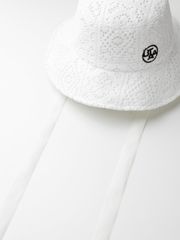 UTAA Pixel Tile Lace Bucket Hat : Women's White