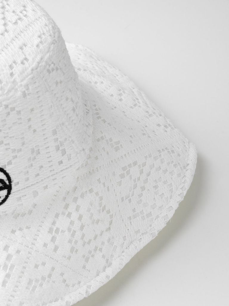 UTAA Pixel Tile Lace Bucket Hat : Women's White