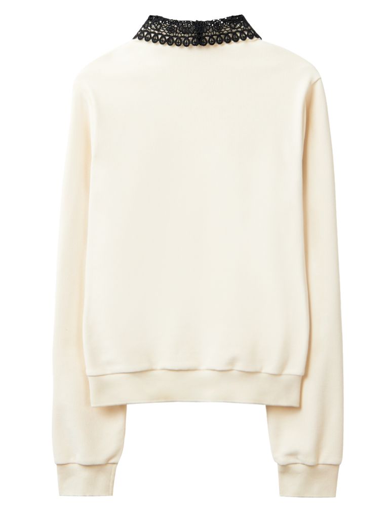 UTAA Ducat Punching Lace PK Sleeve : Women's Ivory